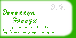 dorottya hosszu business card